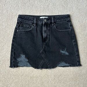 PacSun Black Denim Skirt Size 26
